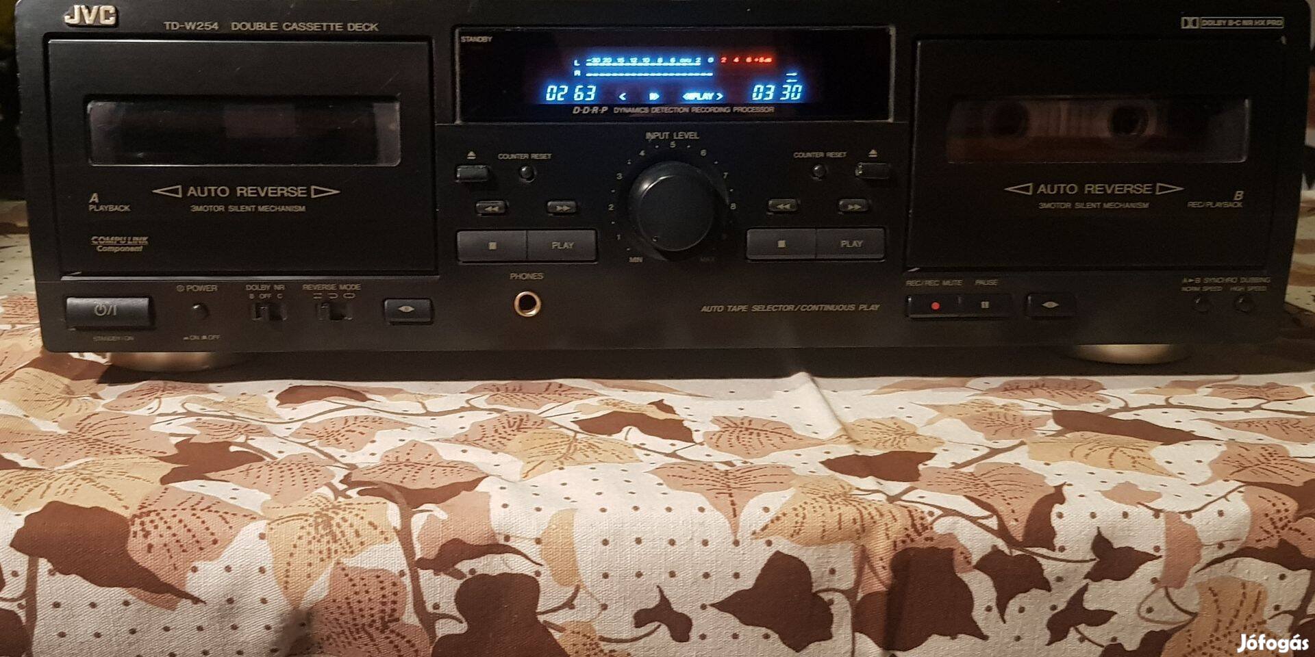 JVC duplakazettás hifi magnó deck sony 6