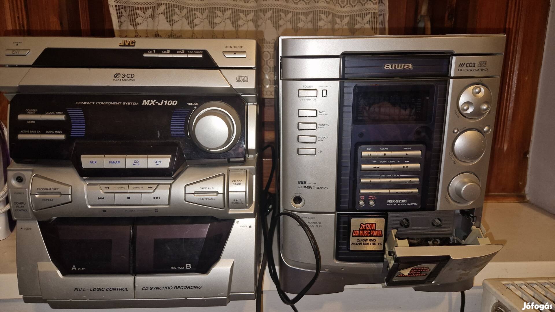 JVC és egy Aiwa hifi