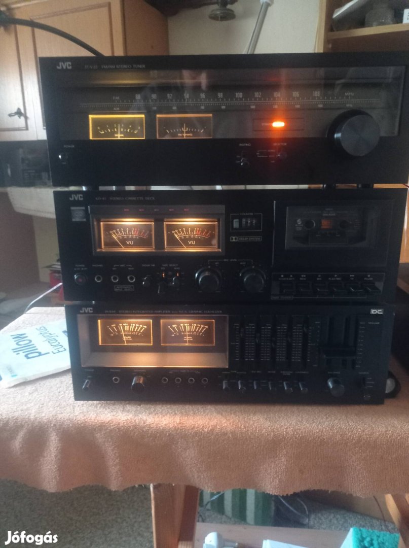 JVC hi-fi torony erősítő deck tuner