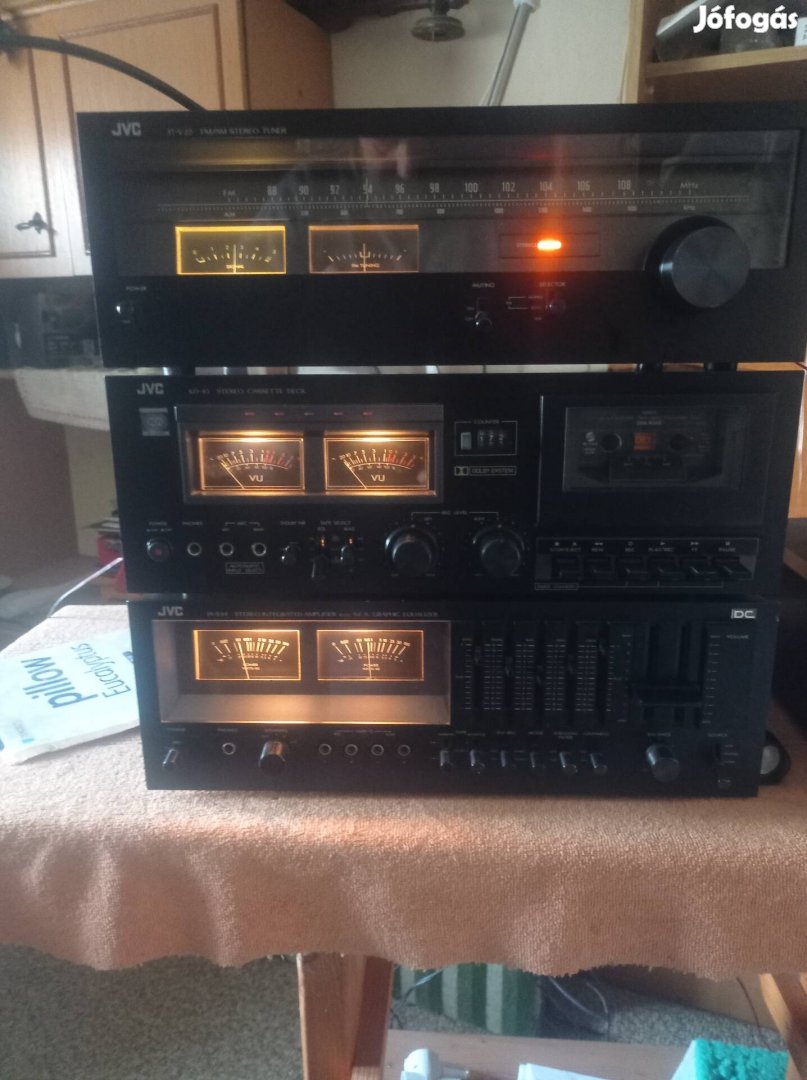 JVC hi-fi torony erősítő deck tuner 