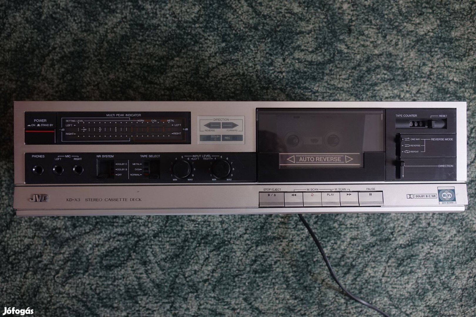 JVC magnódeck oda vissza játszós