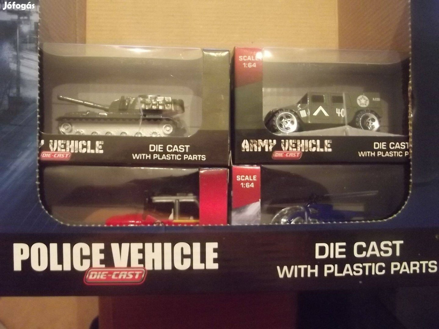 J-2 Die Cast Fém Kisautó Új