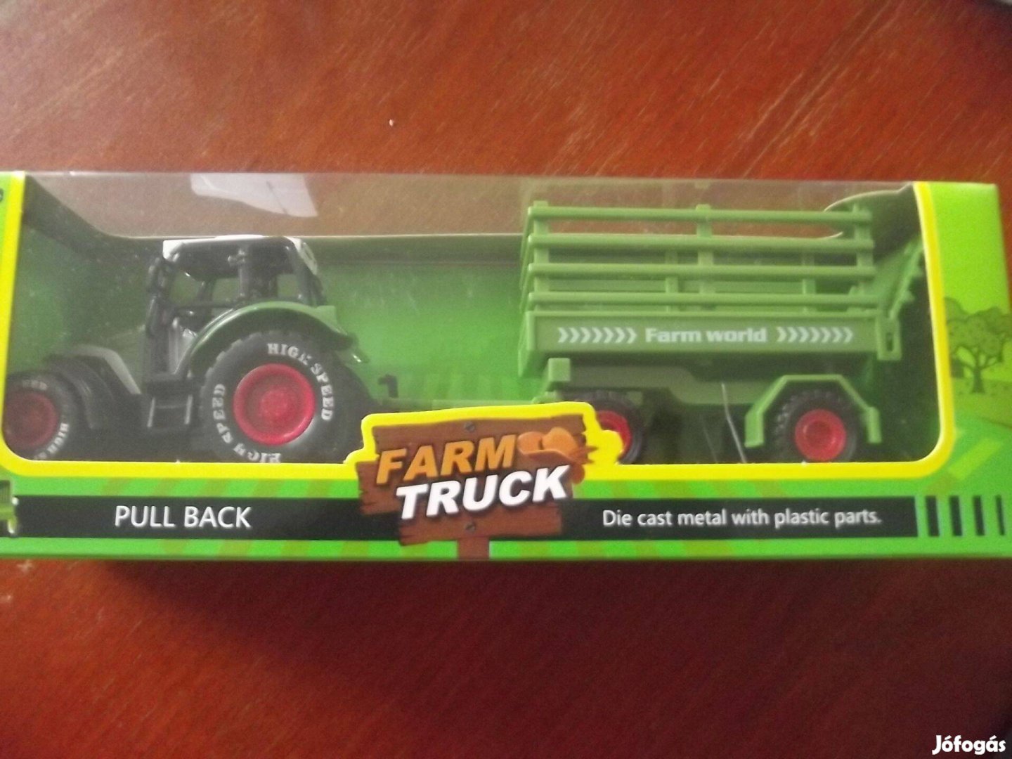 J-71 Farm Truck Fém Traktor Szett Új