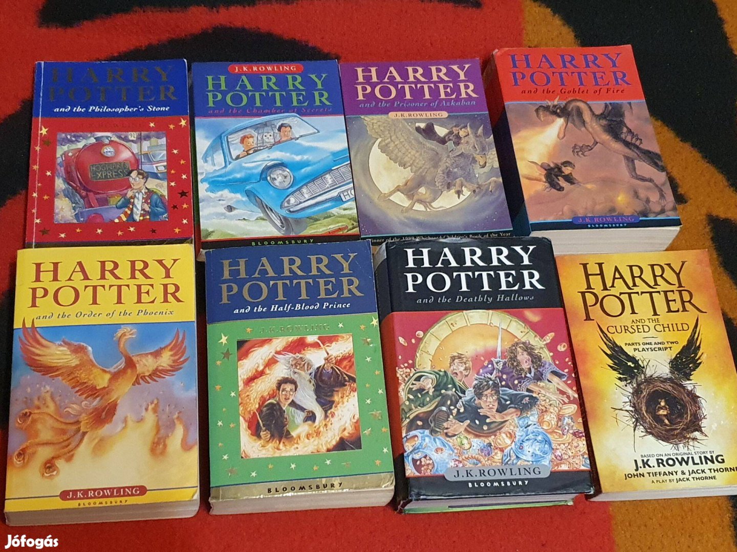 J.K. Rowling Harry Potter -10 kötet, angol nyelvű