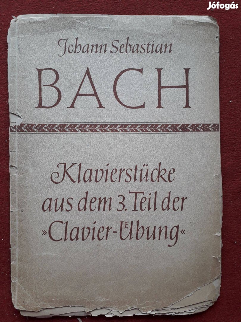 J.S.Bach Zongoradarabok kotta
