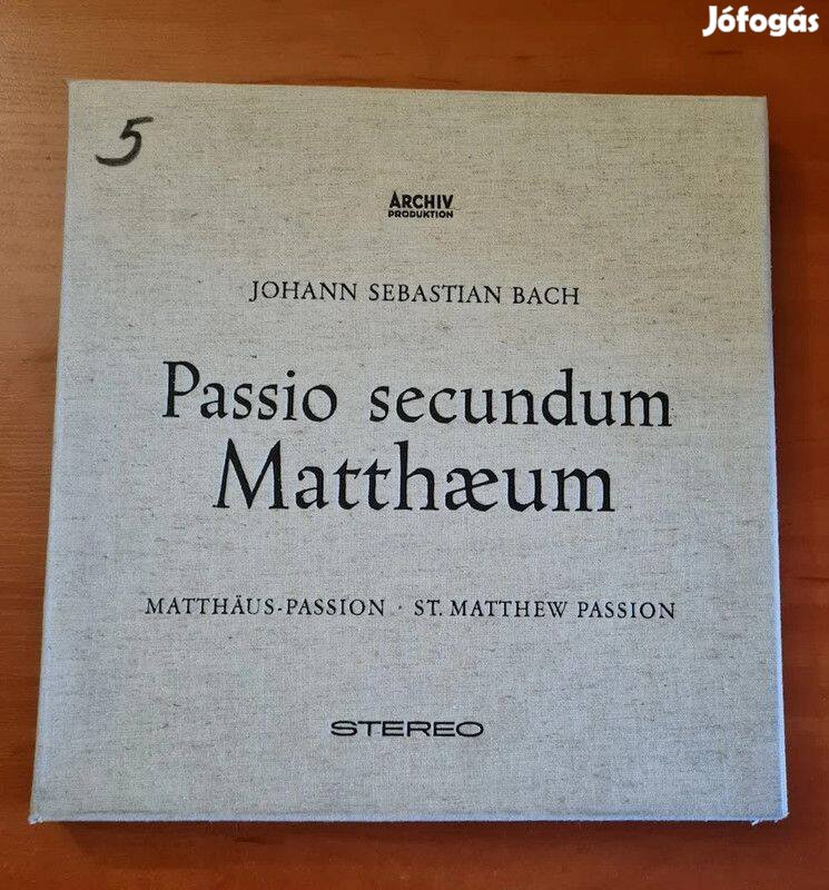 J.S. Bach/Karl Richter - Passio Secundum Matthaeum; 4xlp Box-Set