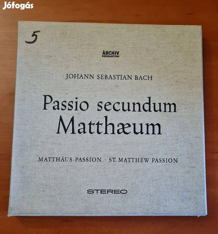 J.S. Bach/Karl Richter - Passio Secundum Matthaeum; 4xlp Box-Set