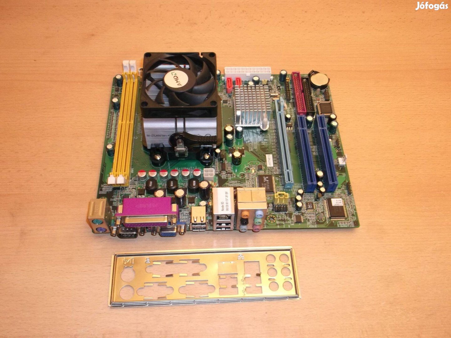 J&W Nvidia Jwt-N61S AMD AM2 alaplap + processzor + hűtés