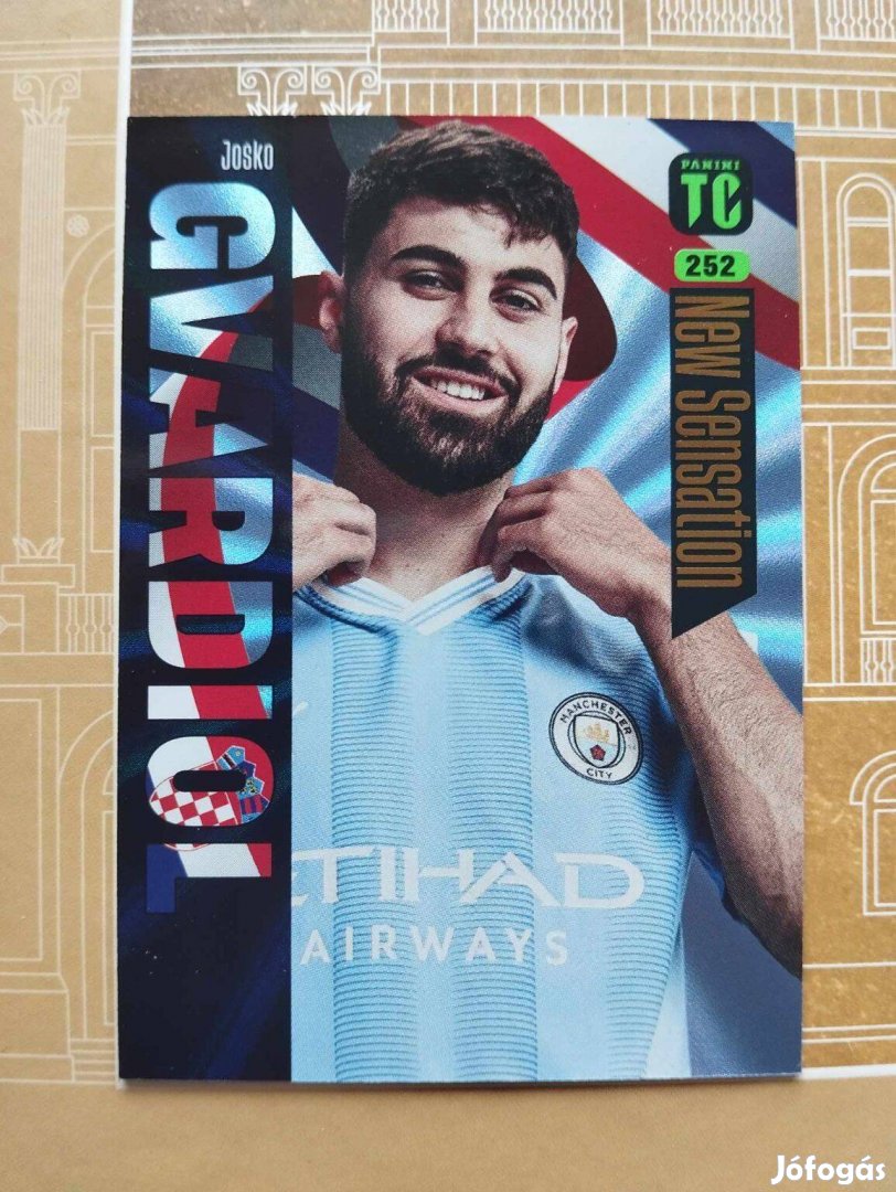 J. Gvardiol Manchester City New Sensation Top Class 2024 focis kártya