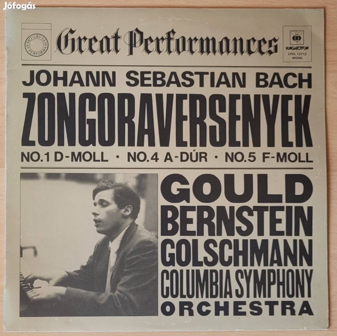 J. S. Bach zongoraversenyekGould Bernstein Golscmann -