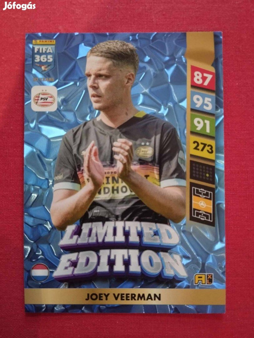 J. Veerman (PSV) FIFA 365 2025 Limited Edition focis kártya