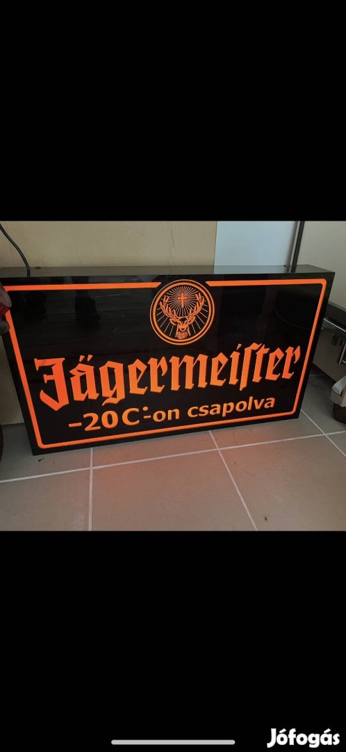 Jägermaister neon reklám eladó