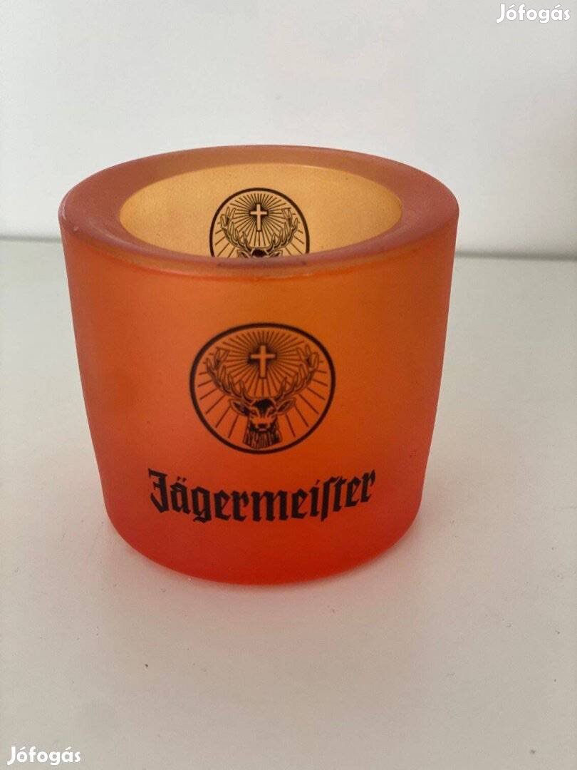 Jägermeister üveg mécsestartó