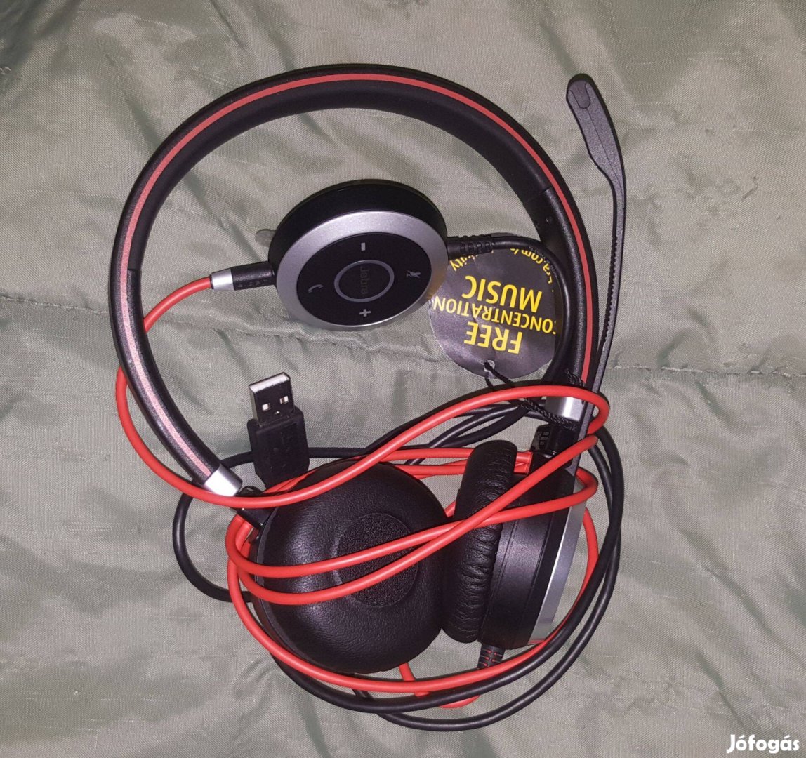 Jabra 158202 Evolve 40 UC headset Fejhallgató