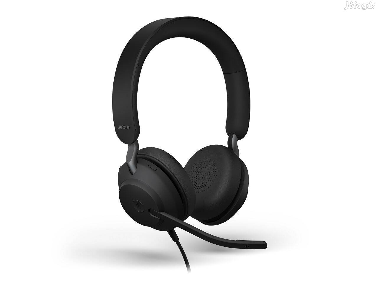 Jabra Evolve2 40 SE USB-A MS Stereo Fej / Fülhallgató ( Új )