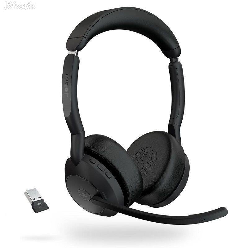 Jabra Evolve2 55 Link380a MS Stereo vezeték nélküli fejhallgató