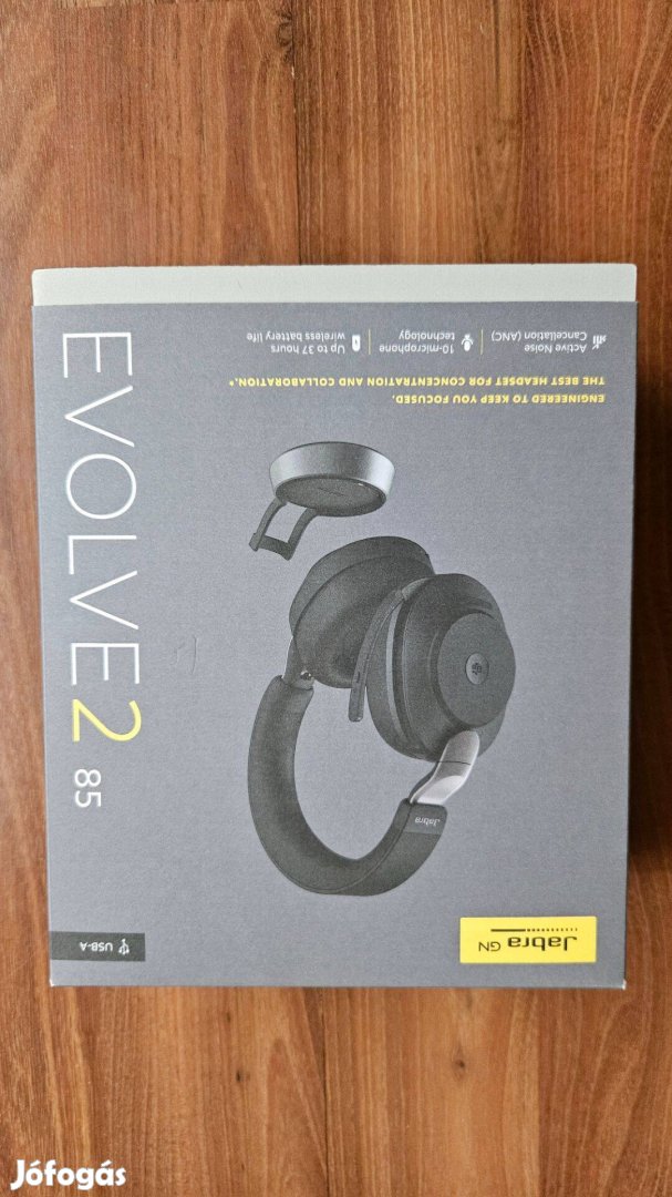 Jabra Evolve2 85 Fejhallgató Új