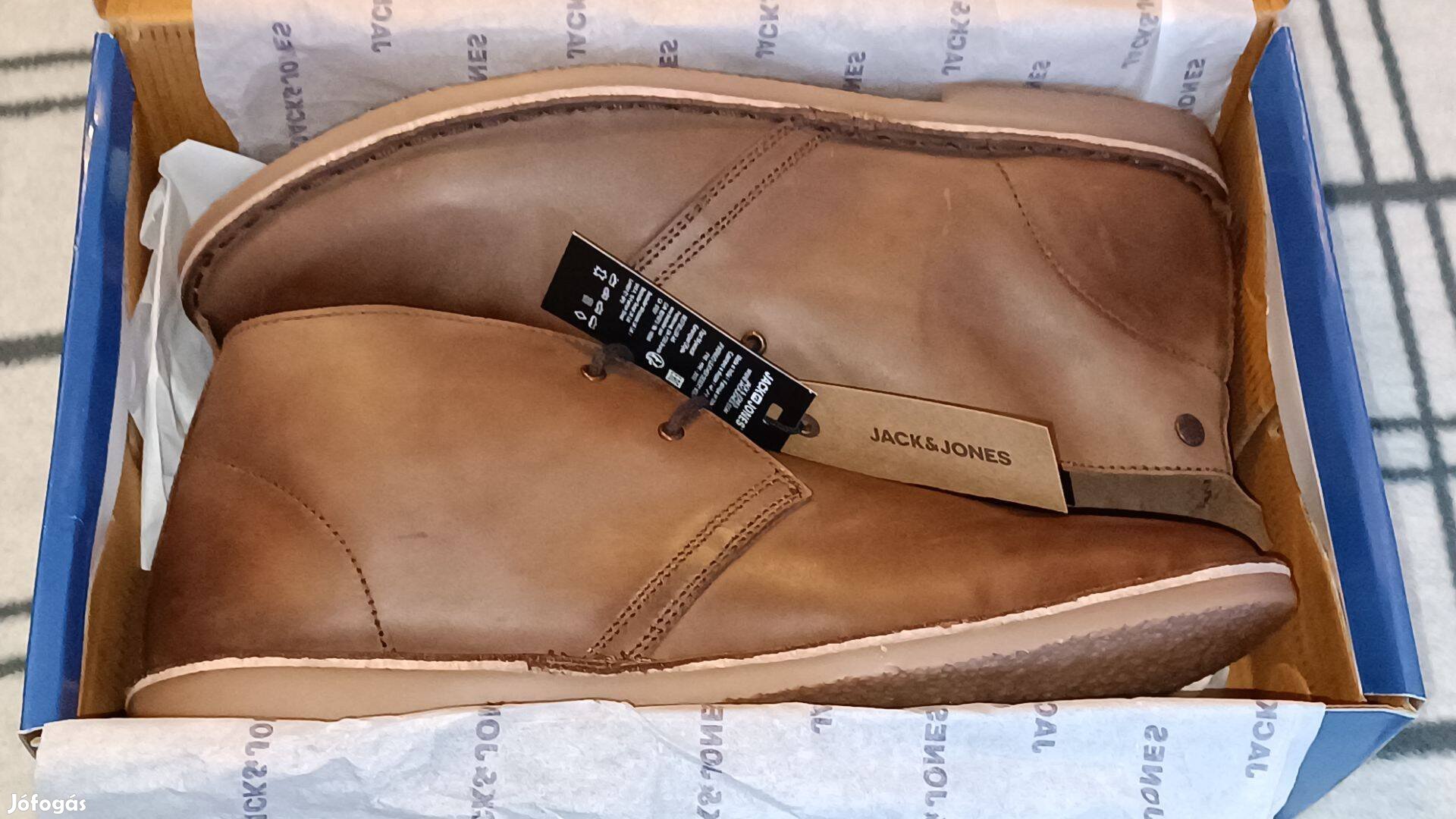 Jack&Jones valódi bőr, új cipő 46-os