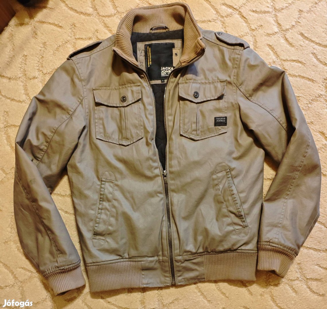 Jack & Jones Train Wax Jacket L férfi bélelt téli kabát dzseki