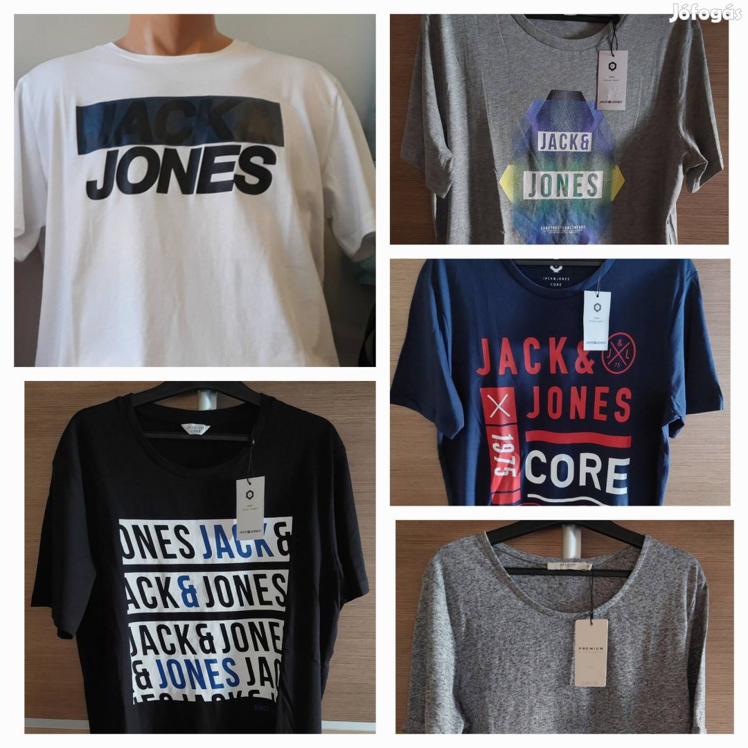 Jack & Jones férfi pólók csomagban eladó 