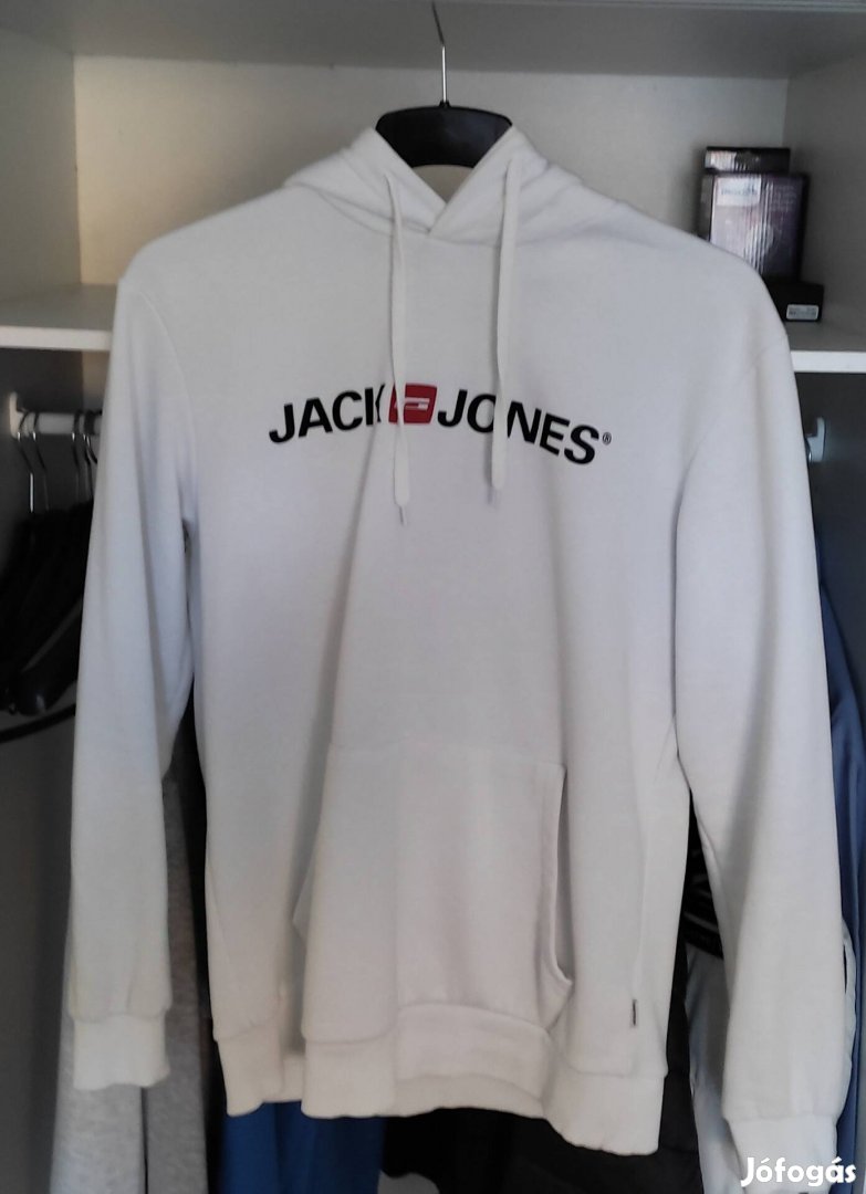 Jack & Jones kapucnis pulóver fehér 