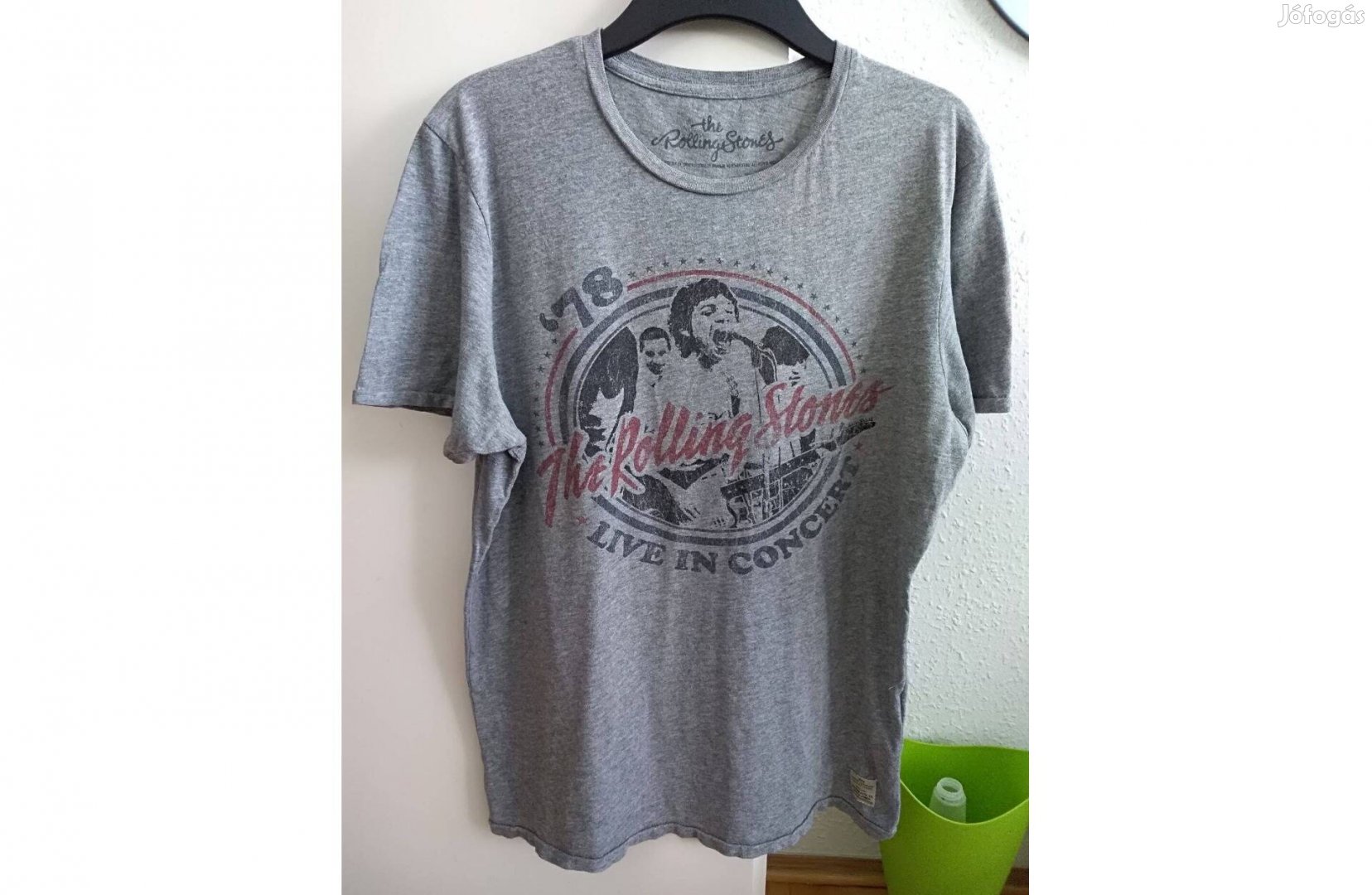 Jack & Jones márkás Rolling Stones vintage zenekaros póló (M méret)