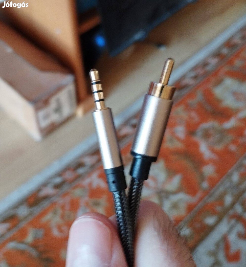Jack és koaxiális végű audio 2 m kábel 1000 Ft