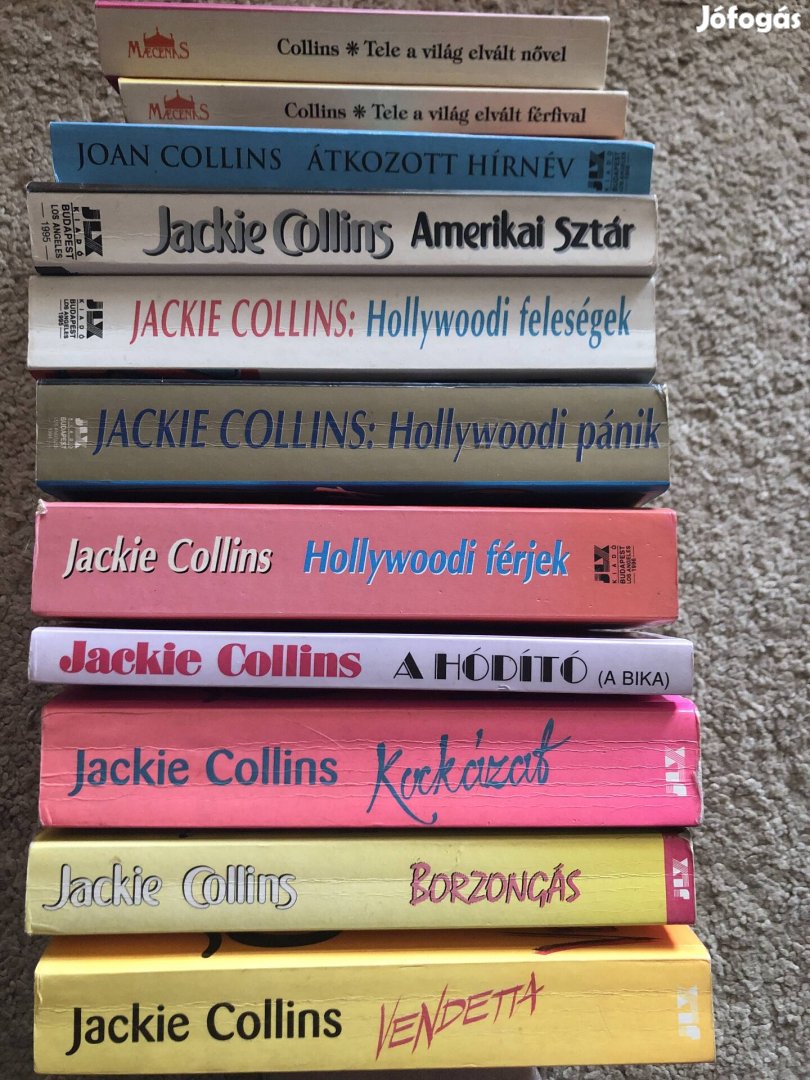 Jackie Collins kötetek