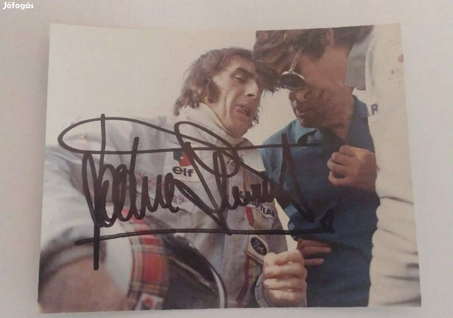 Jackie Stewart 3x Forma-1 világbajnok aláírása