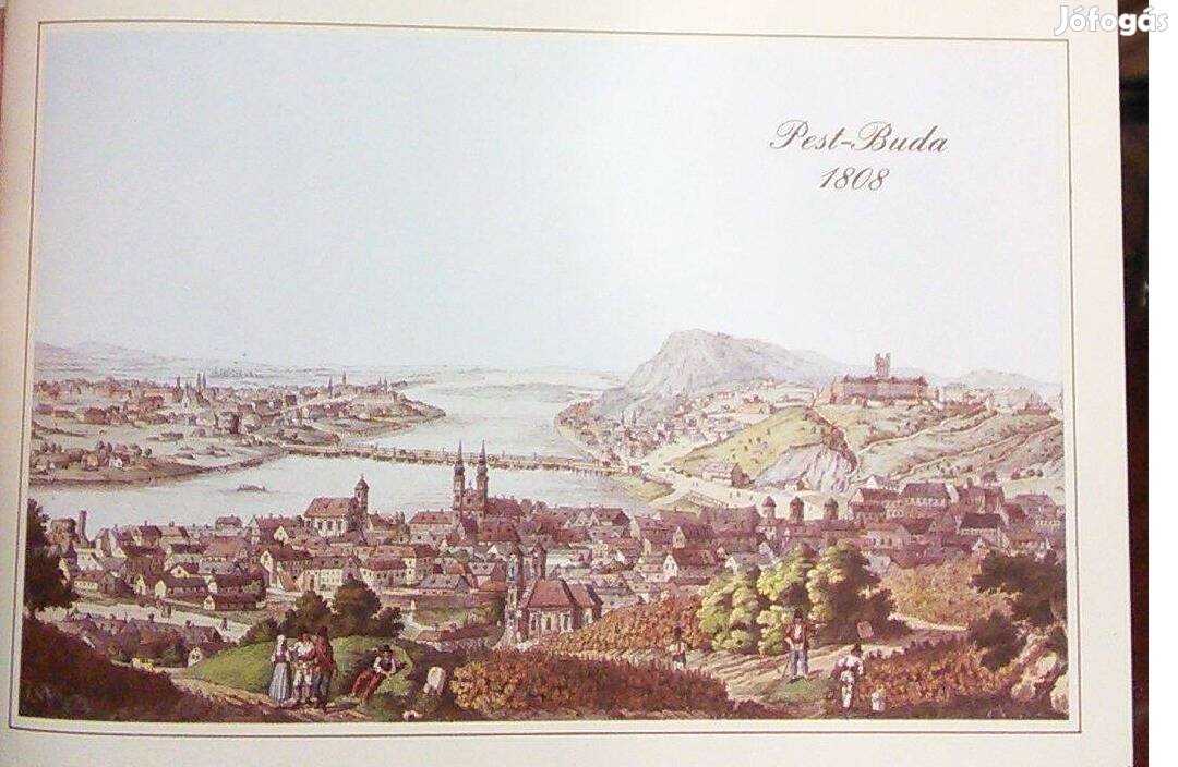 Jacob Alt Pest Buda 1808 képeslap Budapest