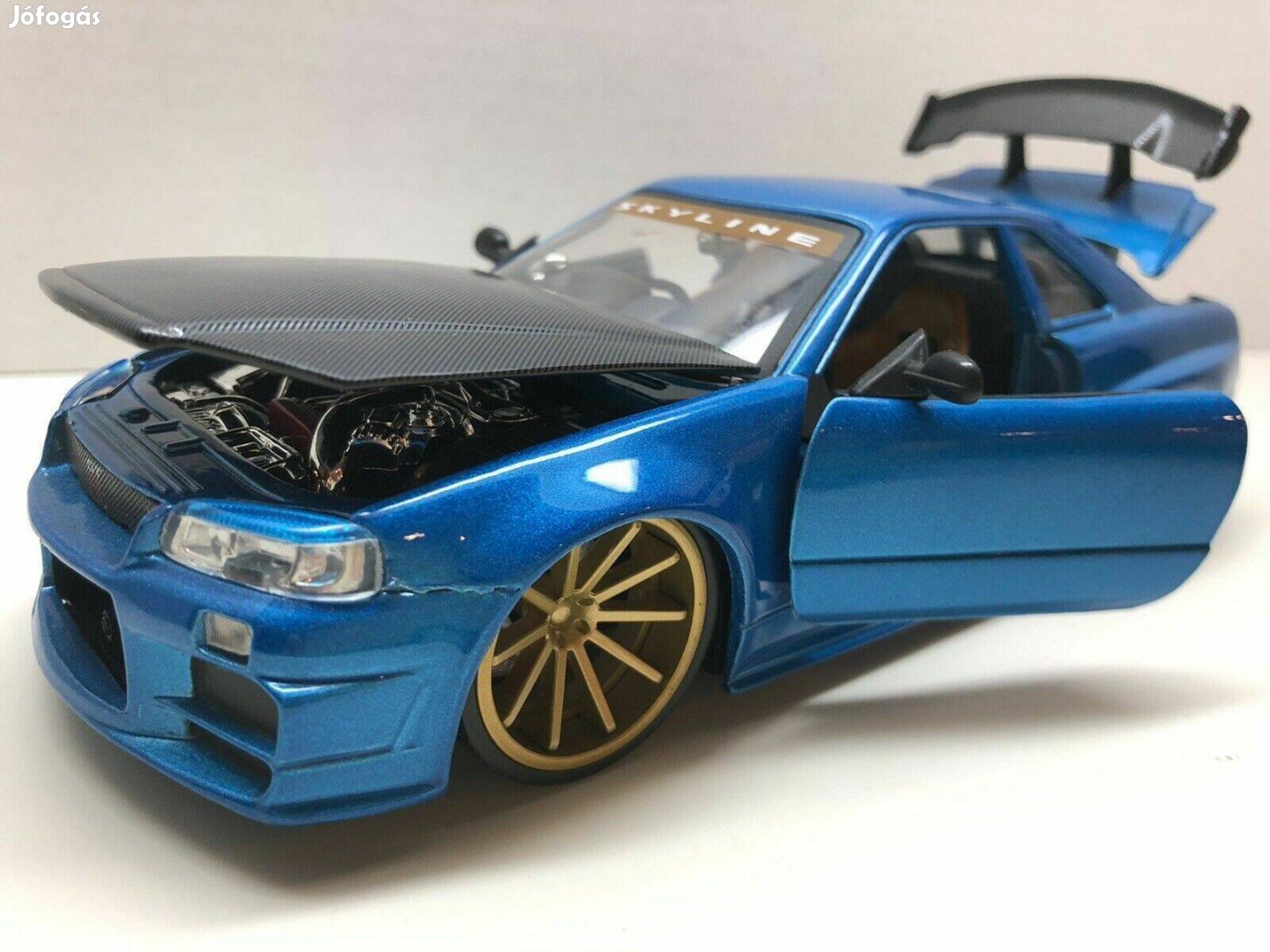 Jada Nissan Skyline Gt-R (BNR34) 1:24 Autó modell