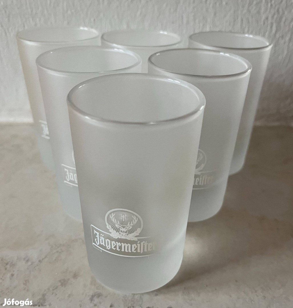 Jagermaister pohár készlet, 6 db ajándék