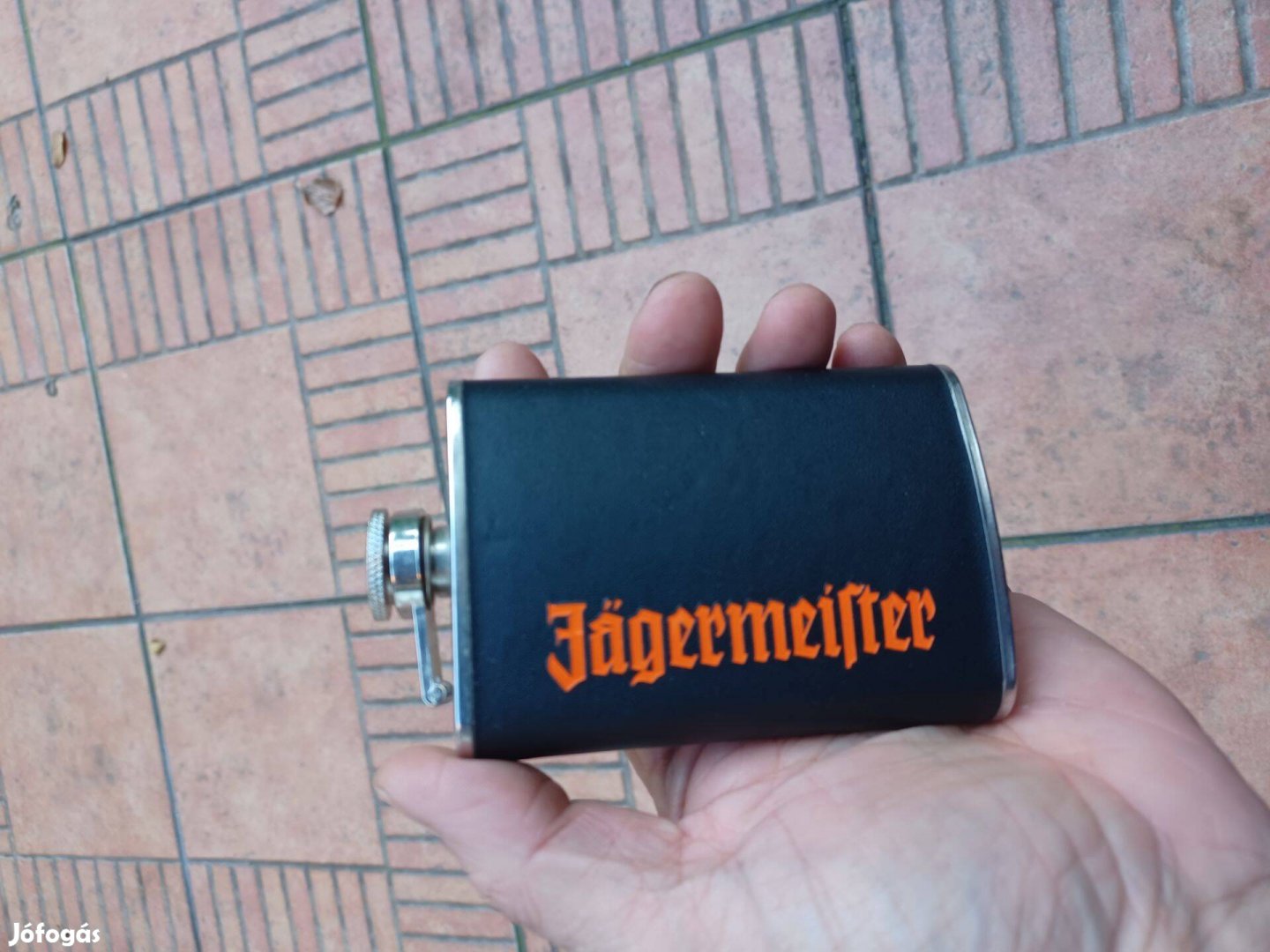 Jagermeister flaska acél laposüveg