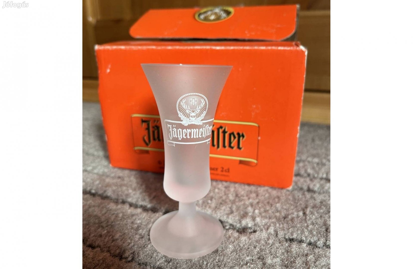 Jagermeister poharak 6db dobozban új