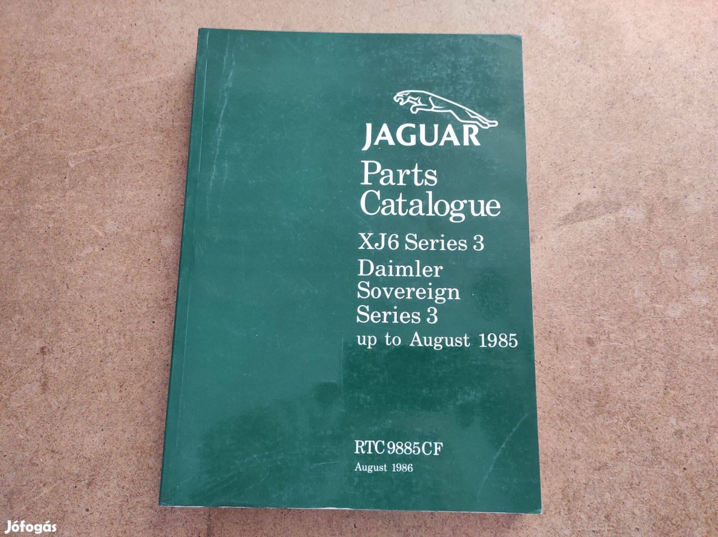 Jaguar Daimler 3 széria Xj6 alkatrészkatalógus. 1985