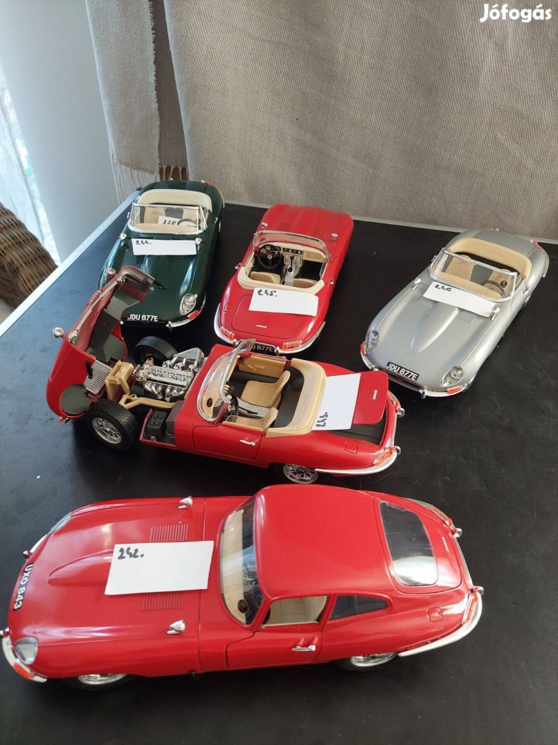 Jaguar E Type 1:18méretben