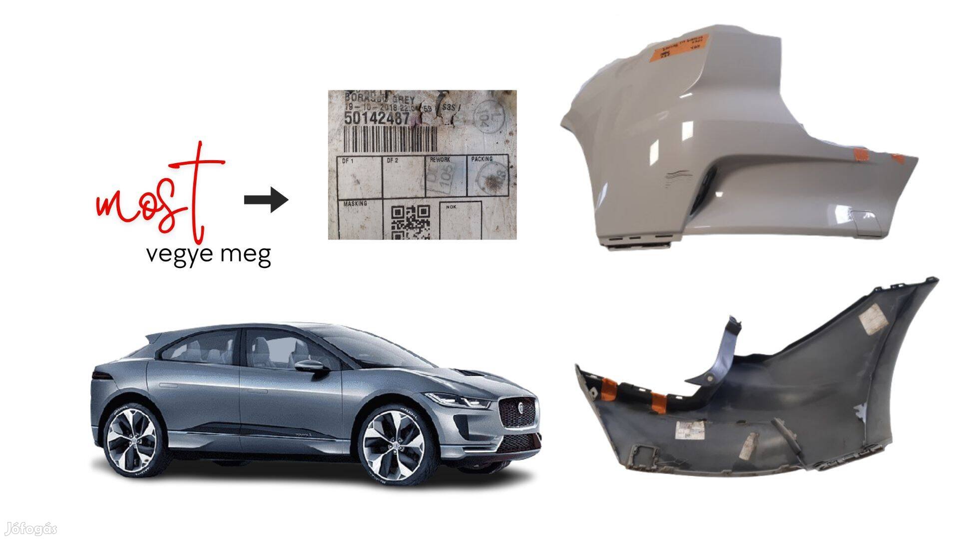 Jaguar I-Pace EV400 Borasco 0,3 l. bal első sárvédő, karcos Lhj9D31792