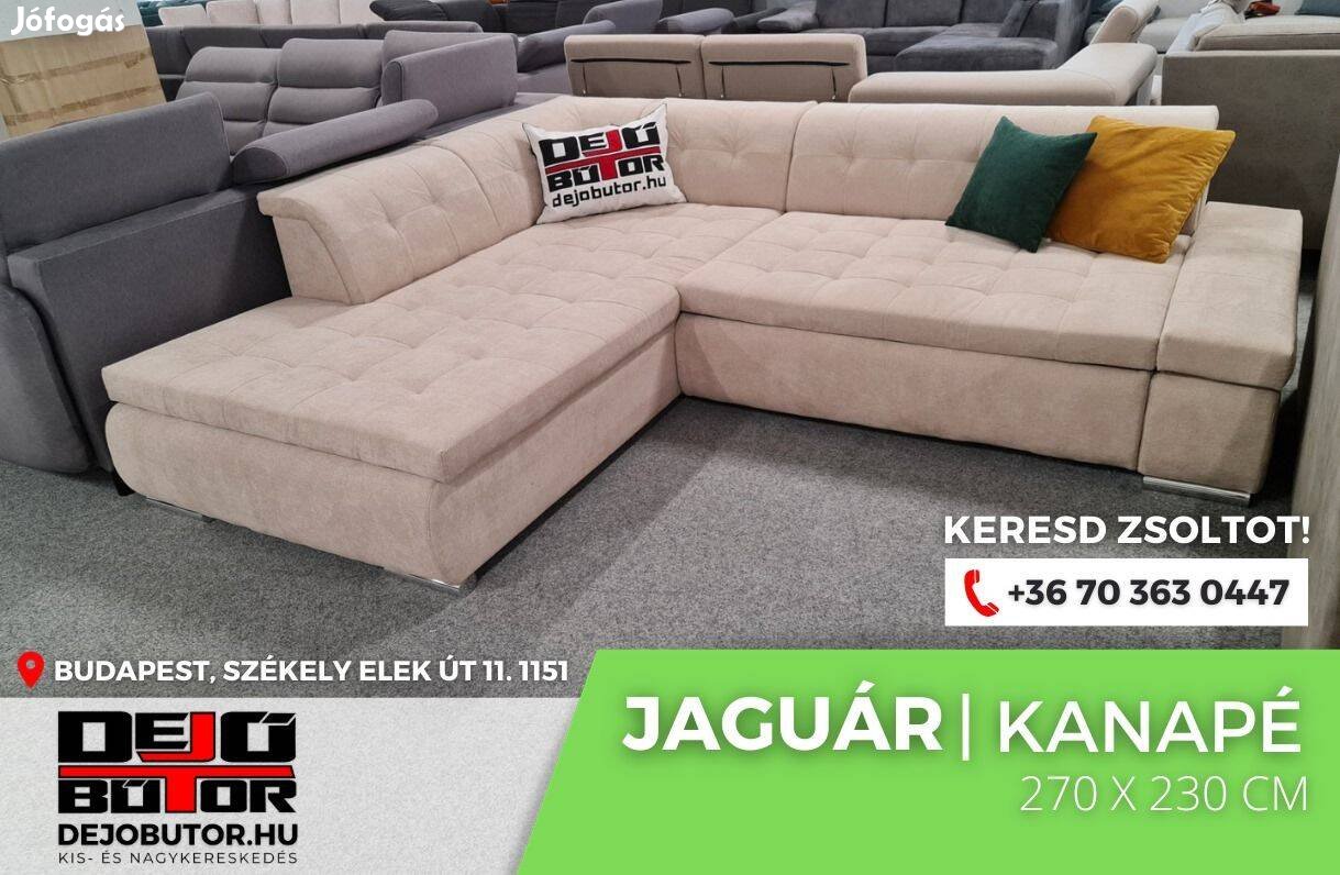 Jaguár sarok hátfalas kanapé ülőgarnitúra bútor 270x230 cm morena 7