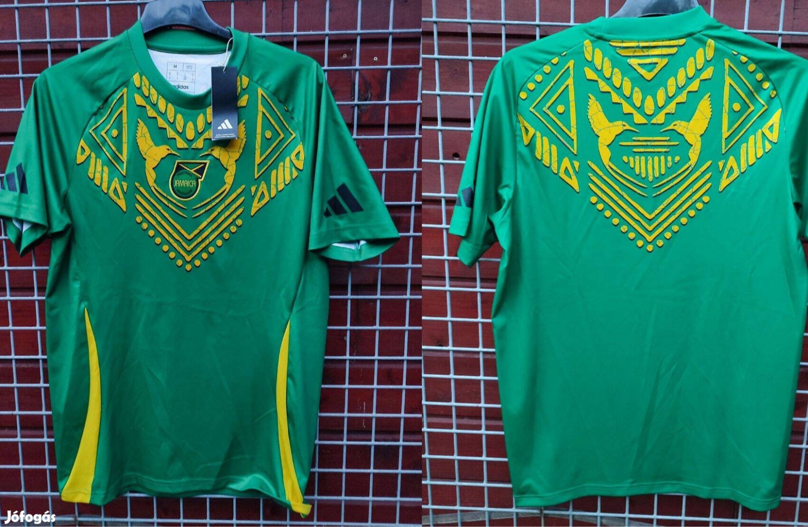 Jamaica válogatott eredeti adidas zöld edzőmez (M)