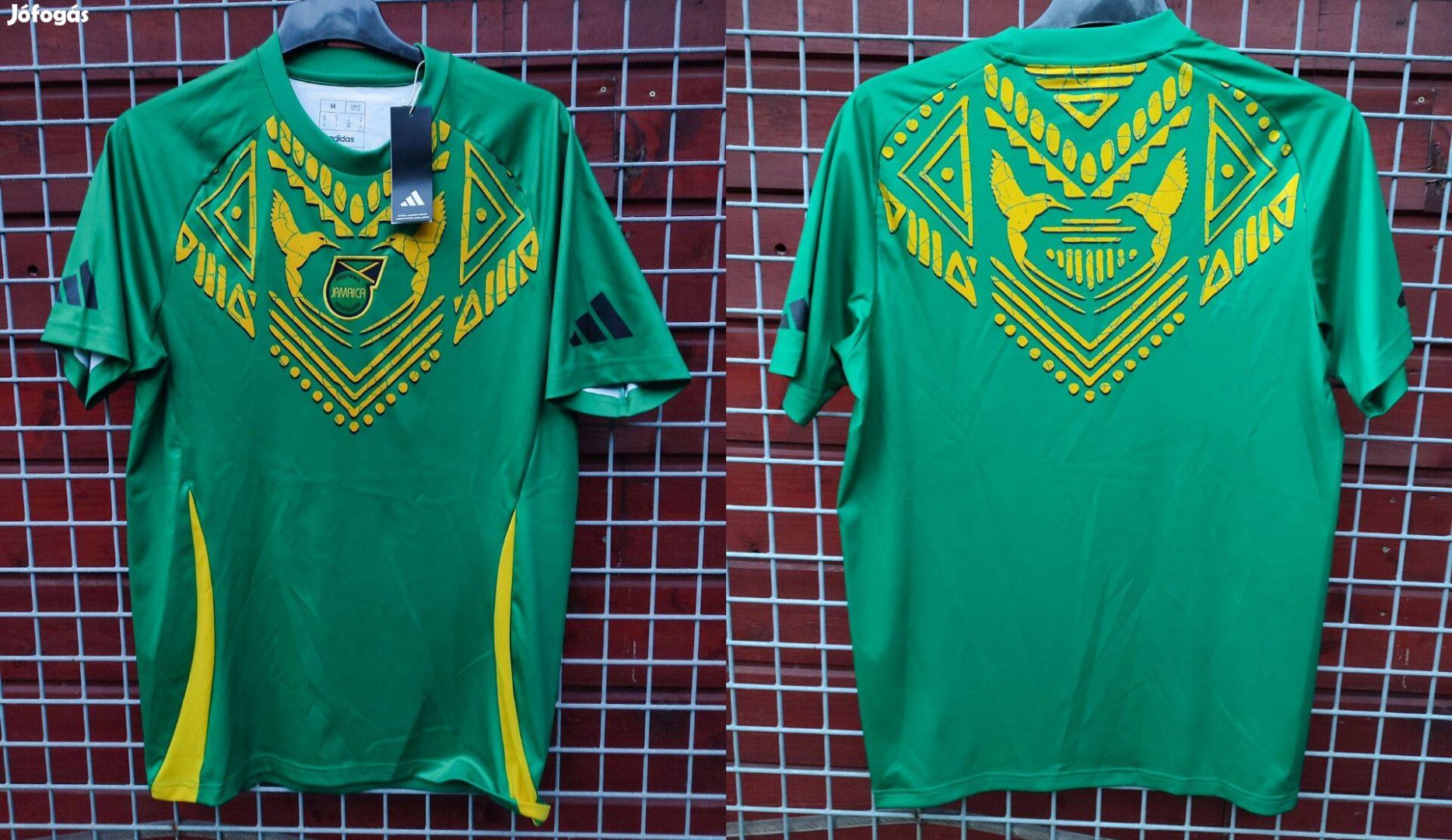 Jamaica válogatott eredeti adidas zöld sárga edzőmez