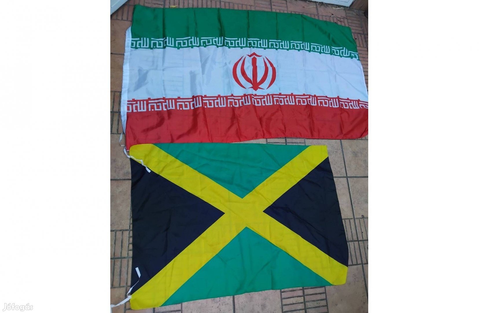 Jamaica zászló Reggae zászló Irán iráni zászló 2db