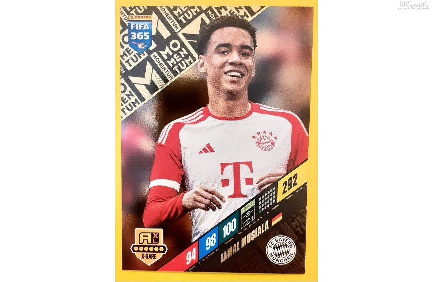 Jamal Musiala Bayern München Momentum focis kártya Panini FIFA 2024