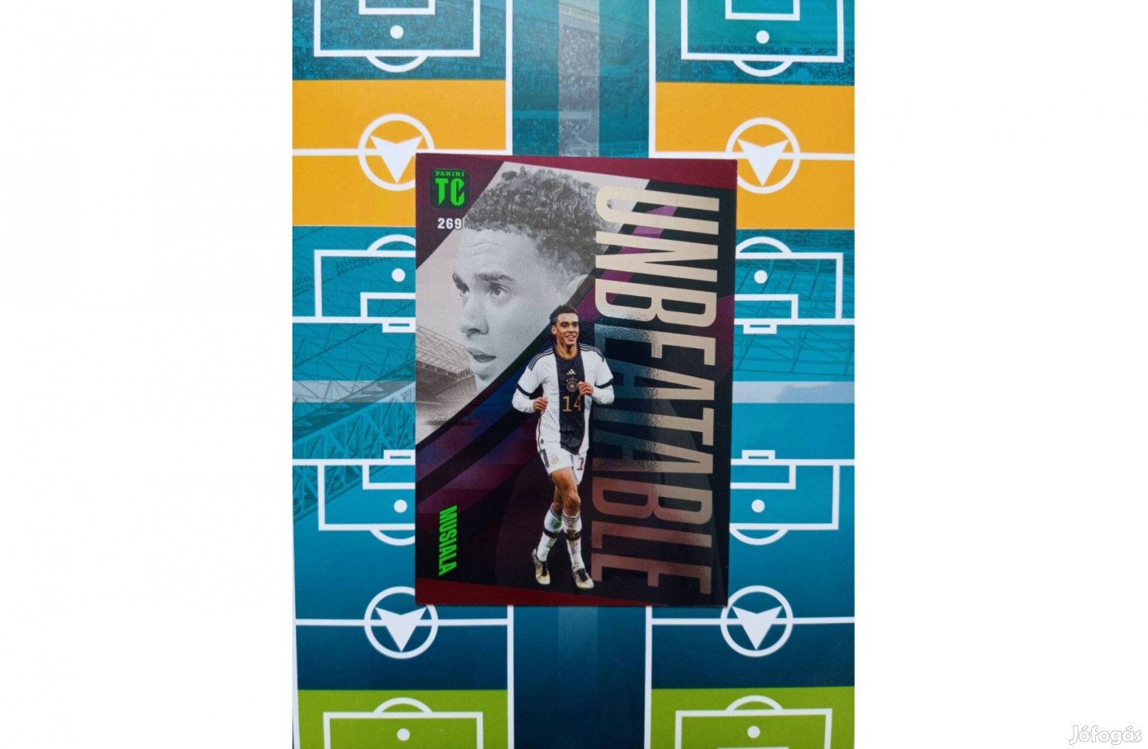 Jamal Musiala Lila Unbeatable Panini Top Class 2024 kártya