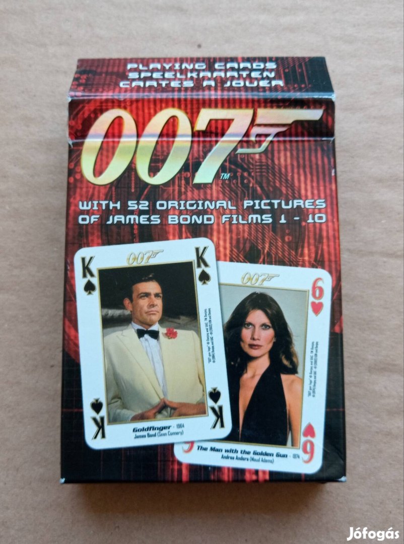 James Bond 007 ügynök francia póker kártya Carta Mundi