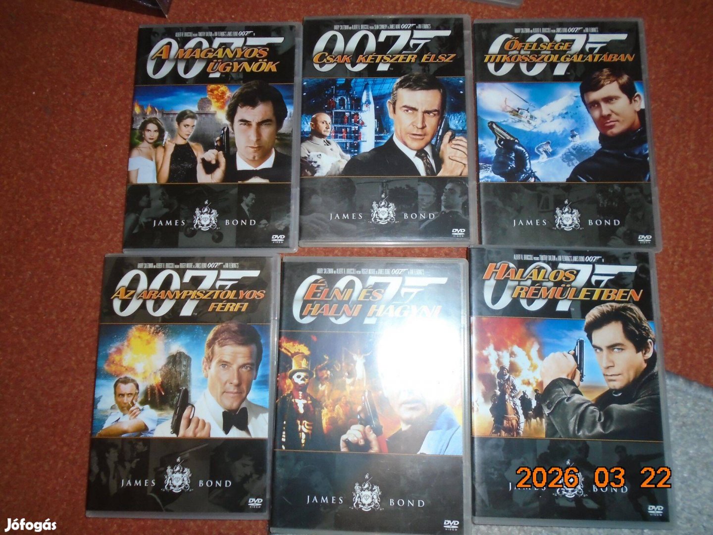 James Bond 12 db. DVD egyben