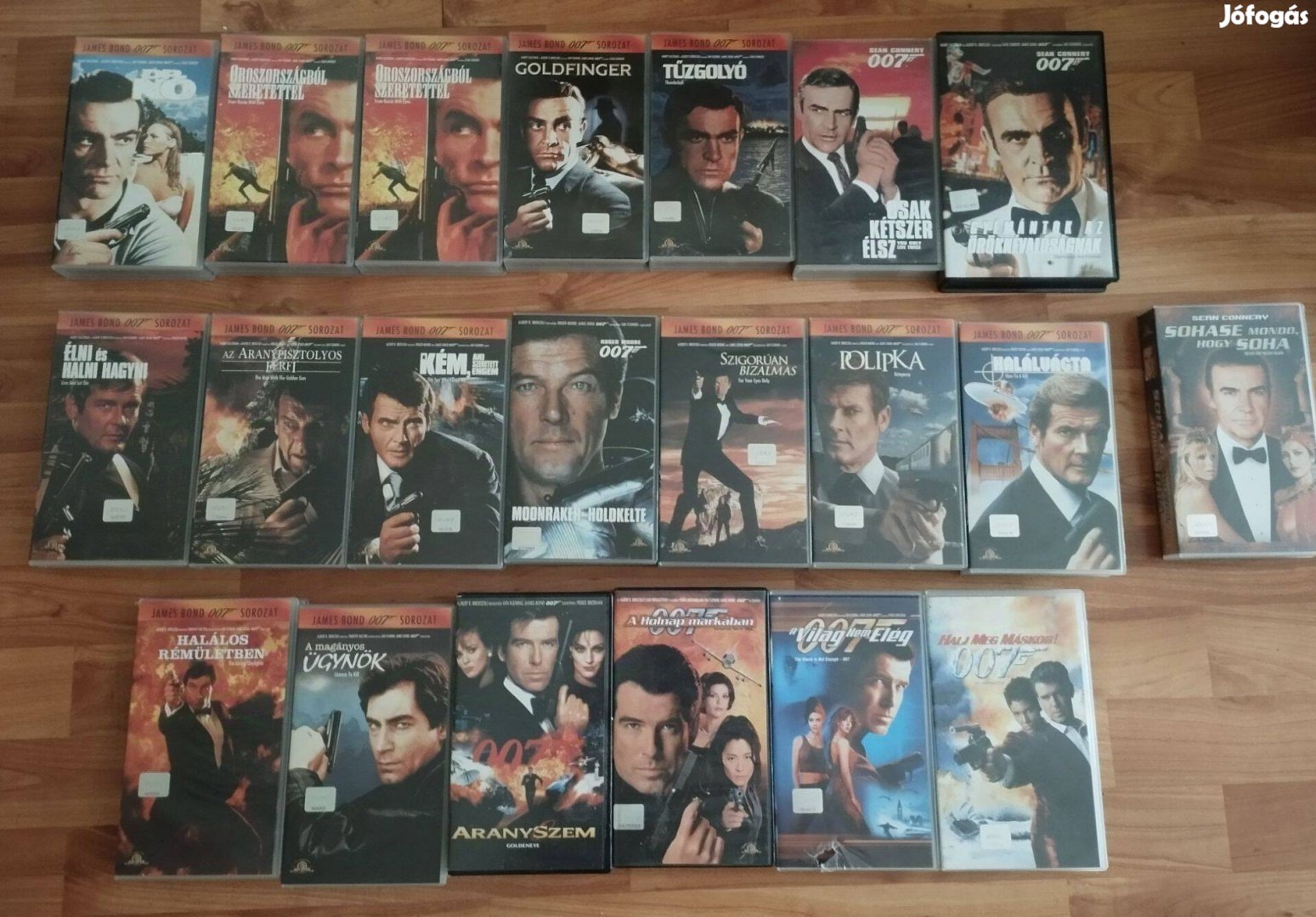 James Bond VHS gyűjtemény