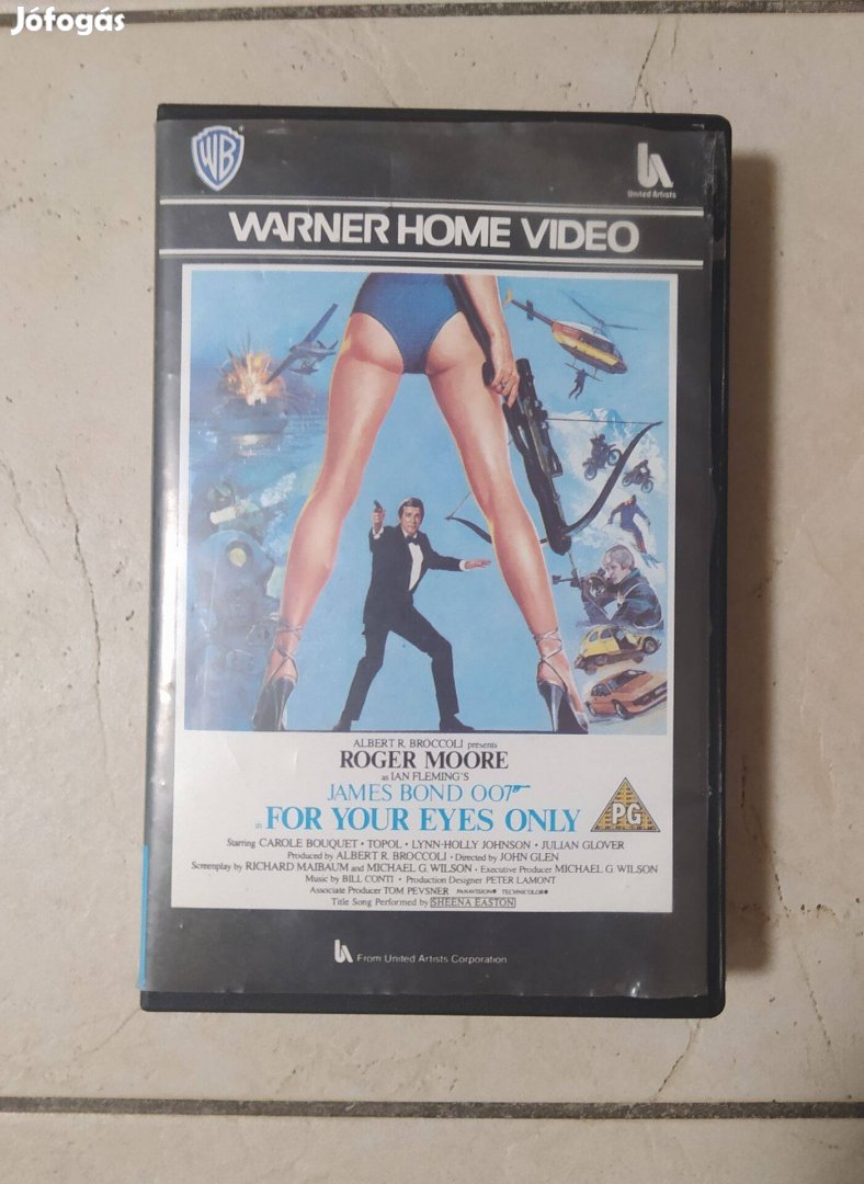 James Bond Warner Home Ritka Nagytokos VHS 3 db