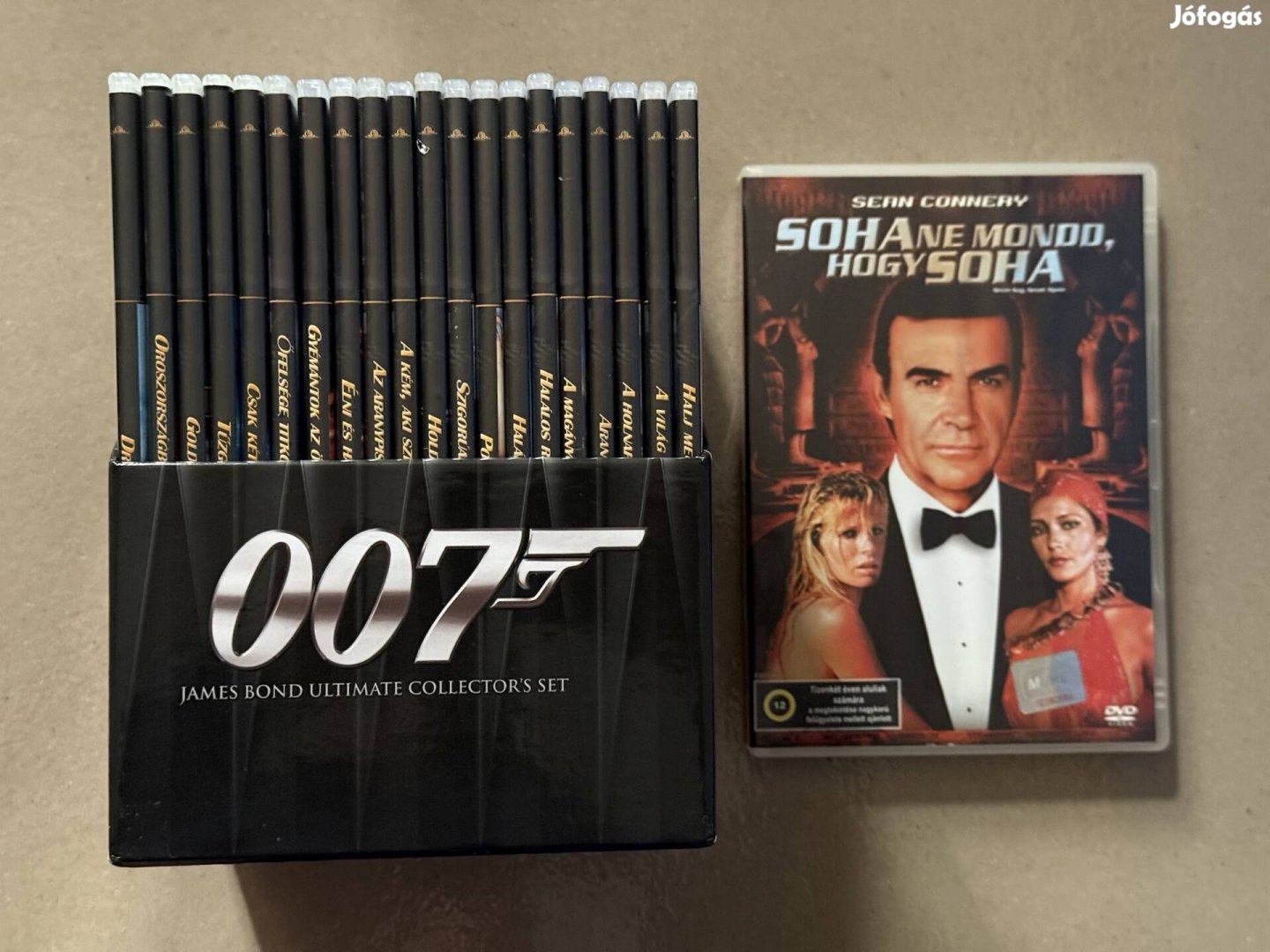 James Bond gyűjtemény és s soha ne mond hogy soha dvd