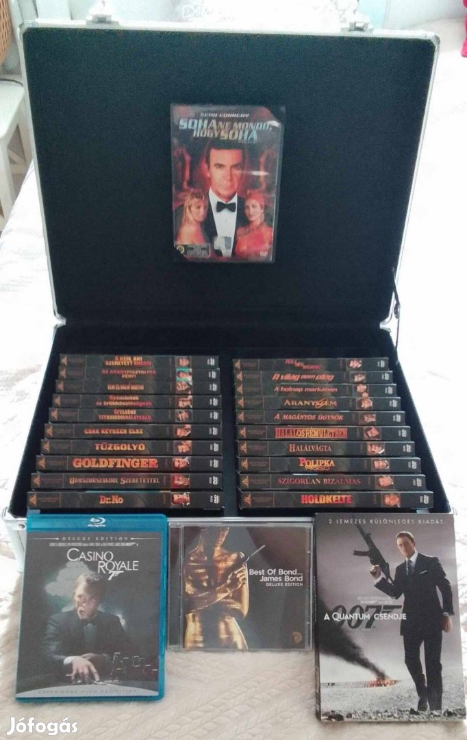 James Bond ügynöktáska (40+3 DVD, 2 Blu-ray, 2 CD)