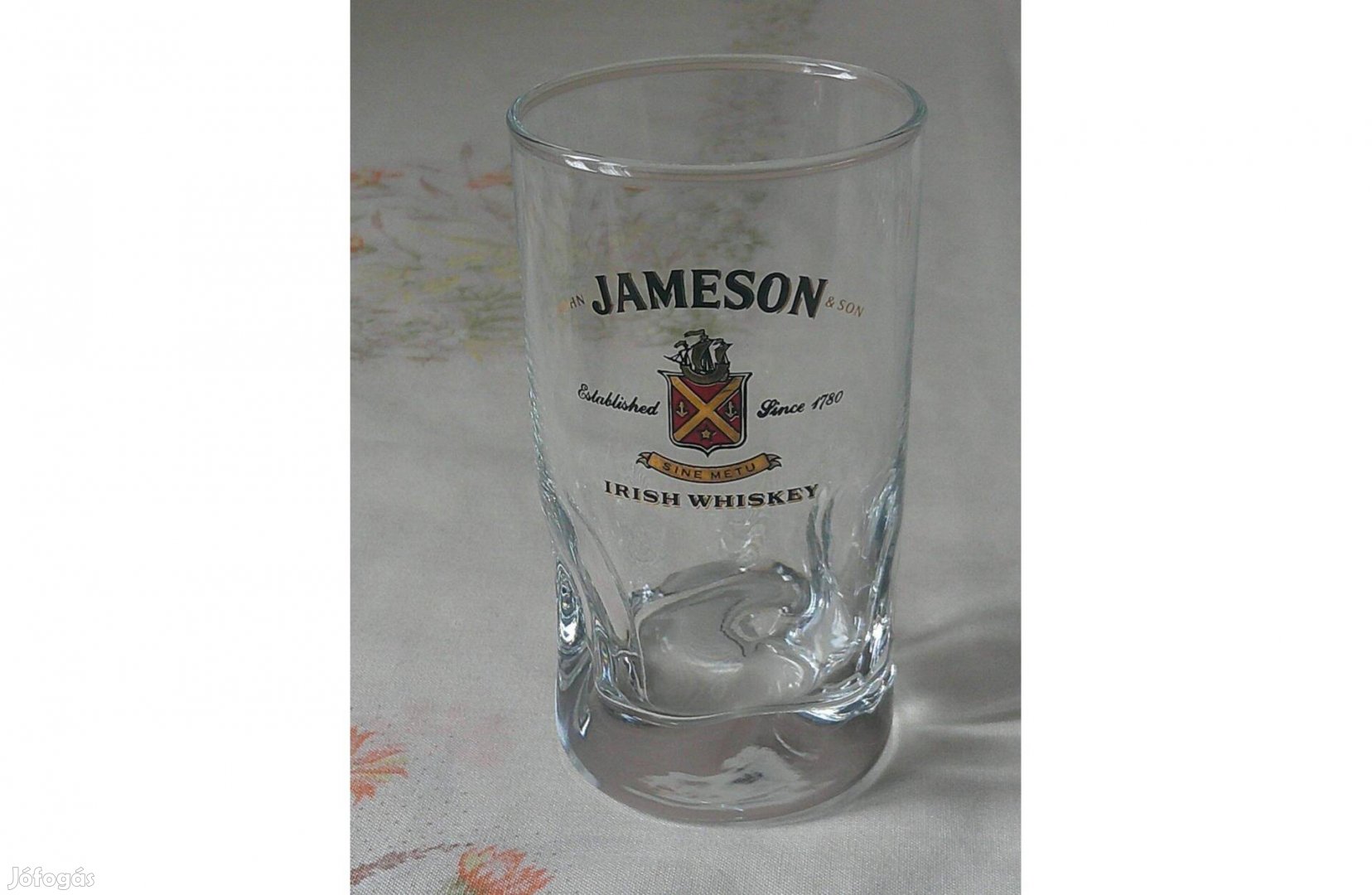 Jameson whiskeys üveg pohár